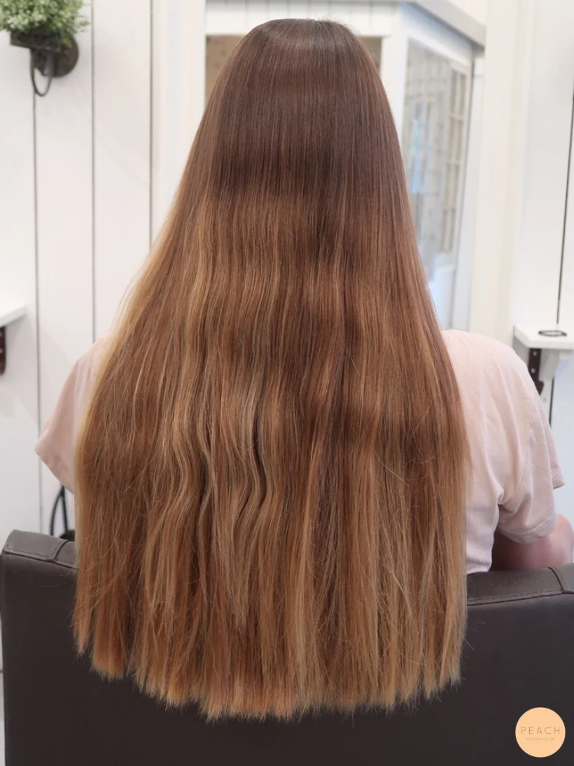 Balayage i mörkt hår – salongsresultat av Louise Zetterberg, 23 augusti 2019