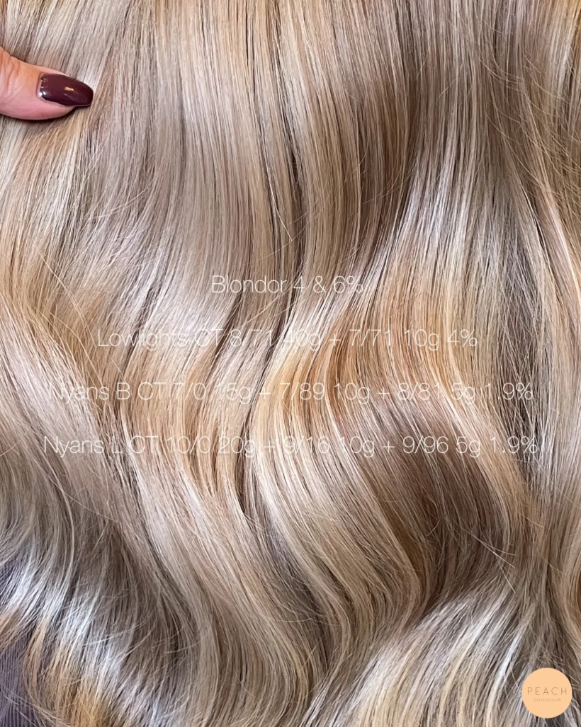Teasylights & lowlights med en beige nyans