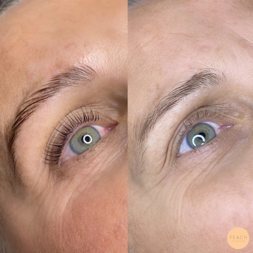 Yumi keratin lash lift – salongsresultat av Amanda Da Silva, 20 december 2021