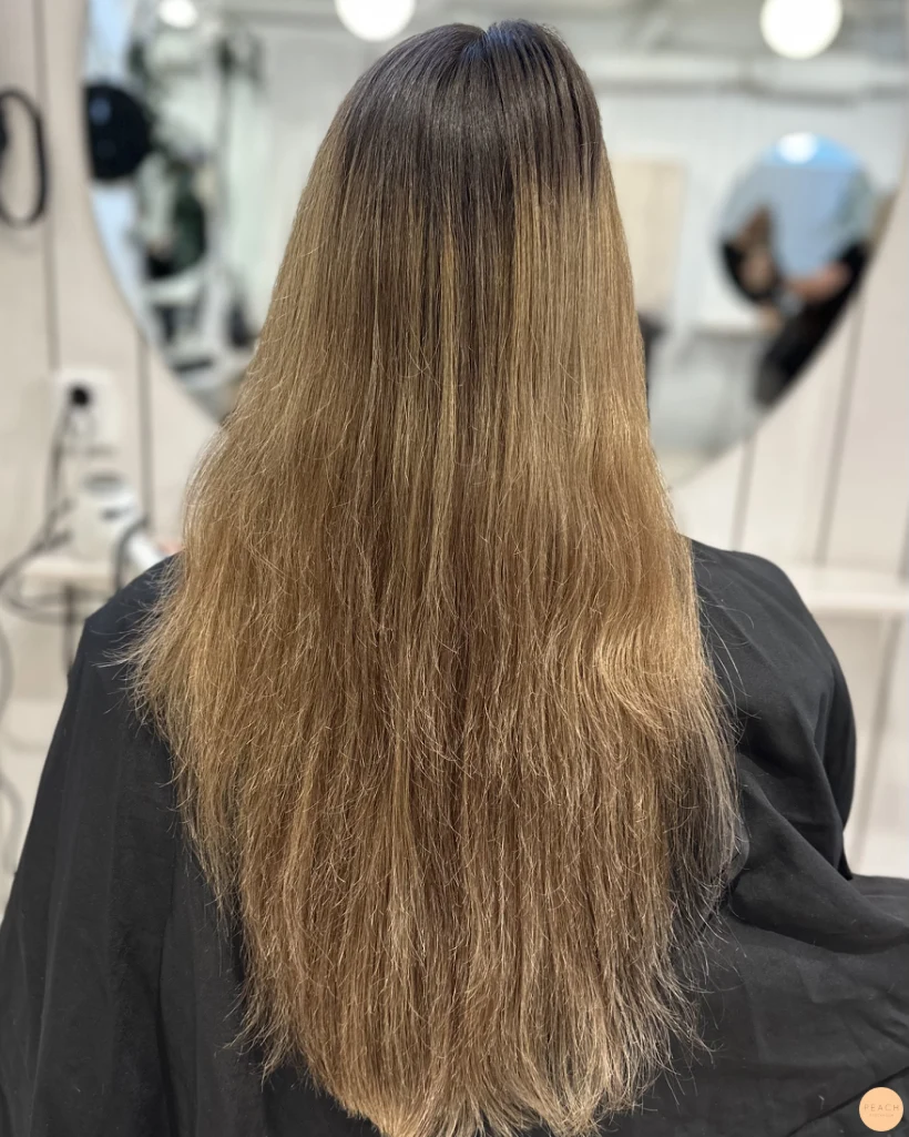 Bronde balayage slingor
