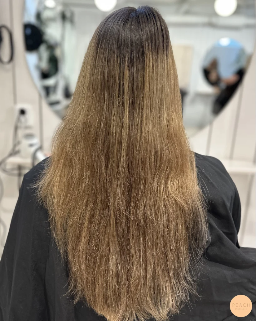 Bronde balayage slingor