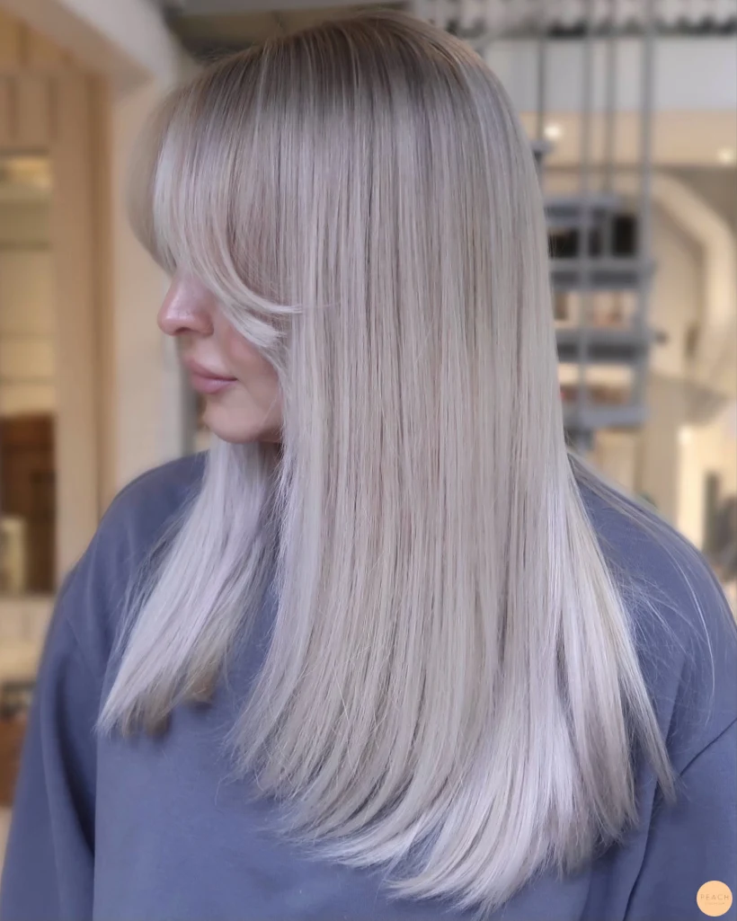 Blond hårfärg slingor