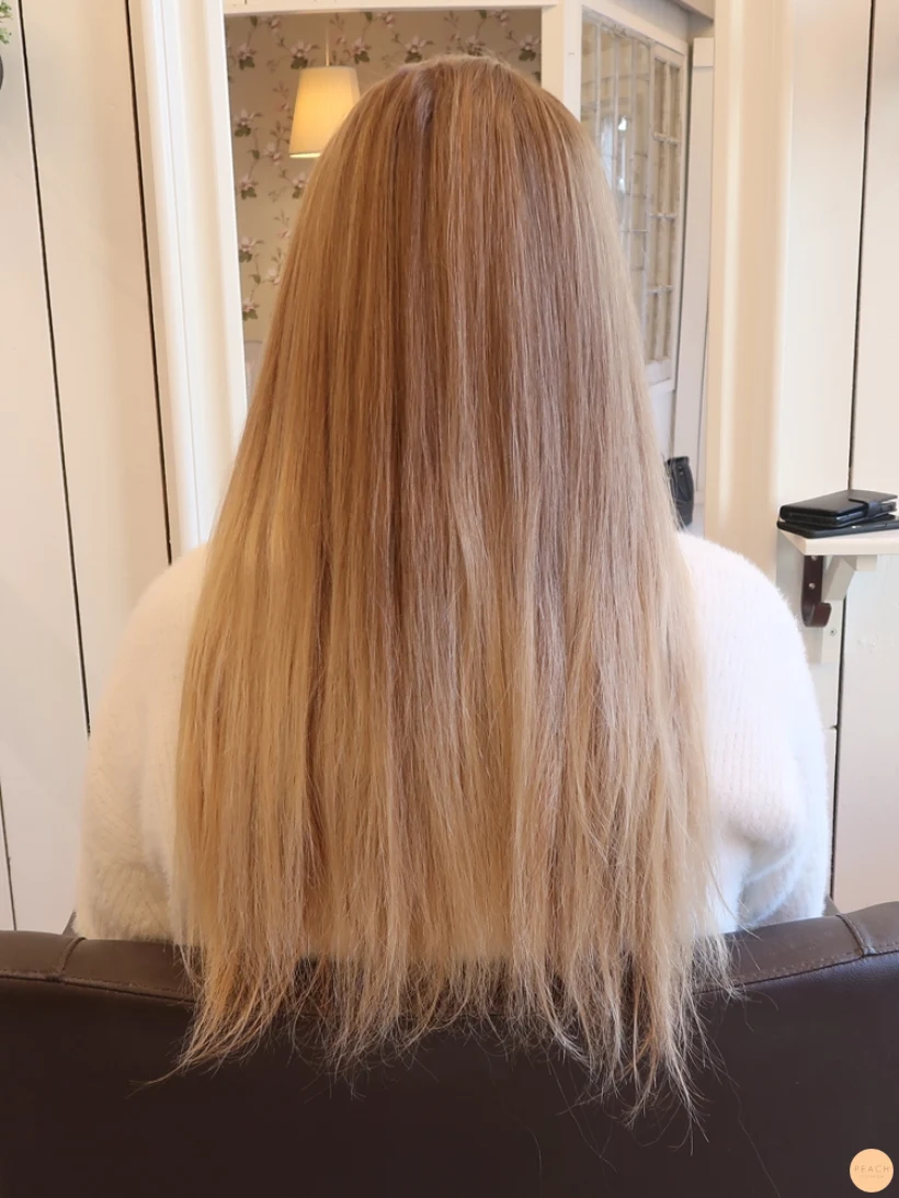 Lyxig blond hårfärg