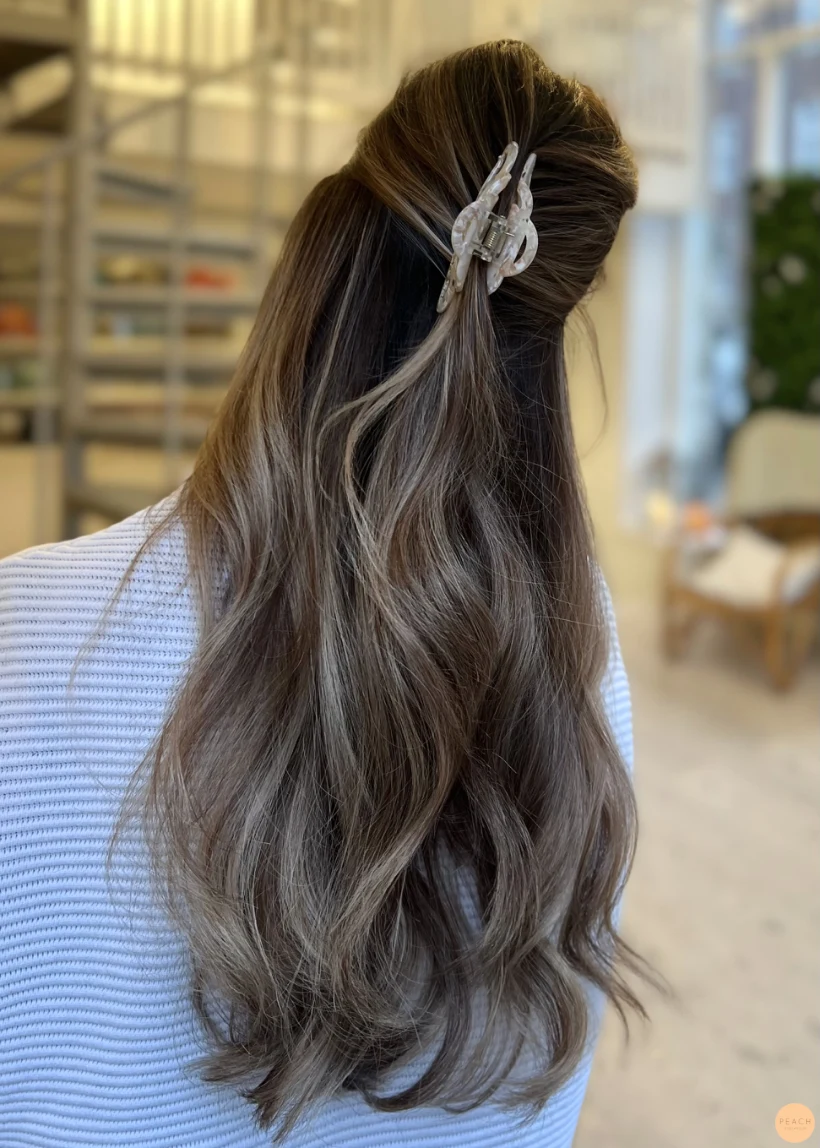 Brun balayage nougat