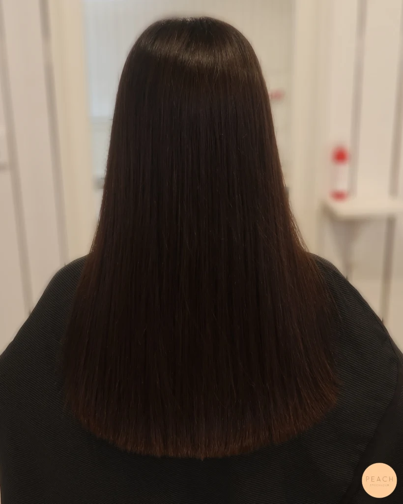 Brun balayage med Olaplex