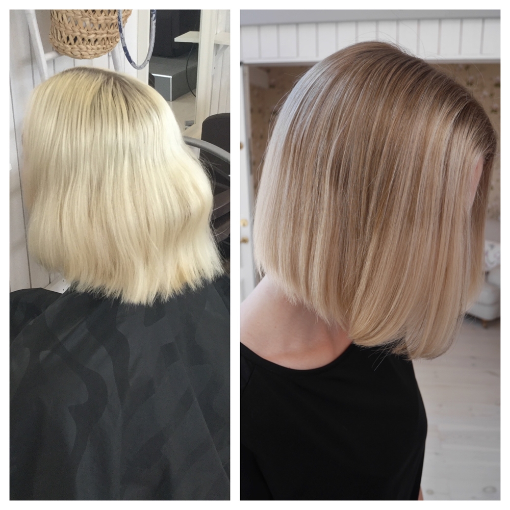 Från platinablond till naturlig blond