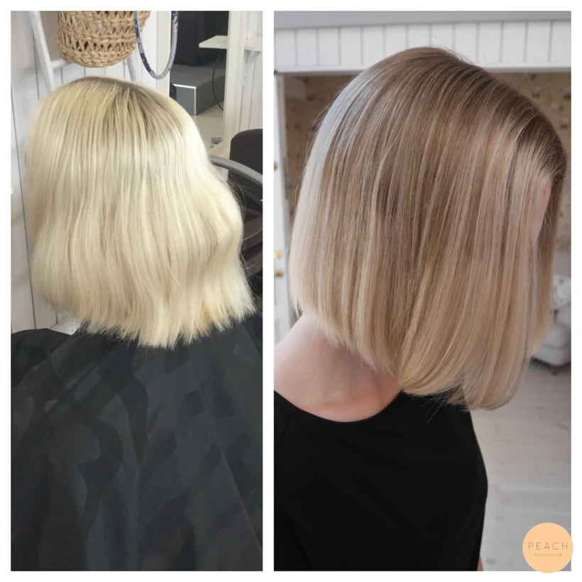 Från platinablond till naturlig blond