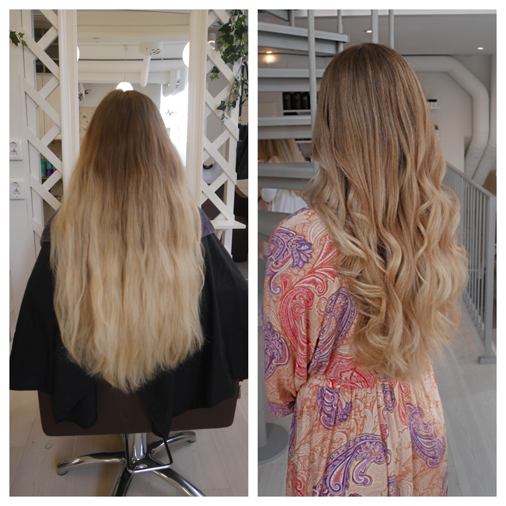 Från ljusblond till mellanblond