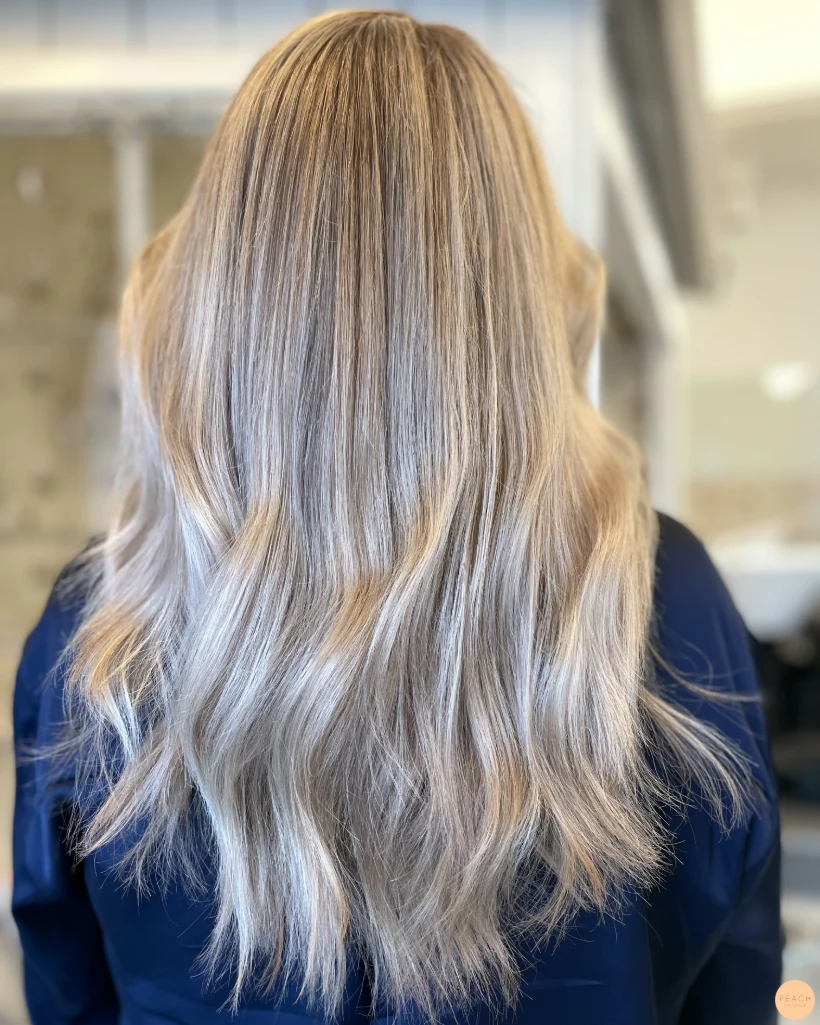 Blekta slingor med olaplex