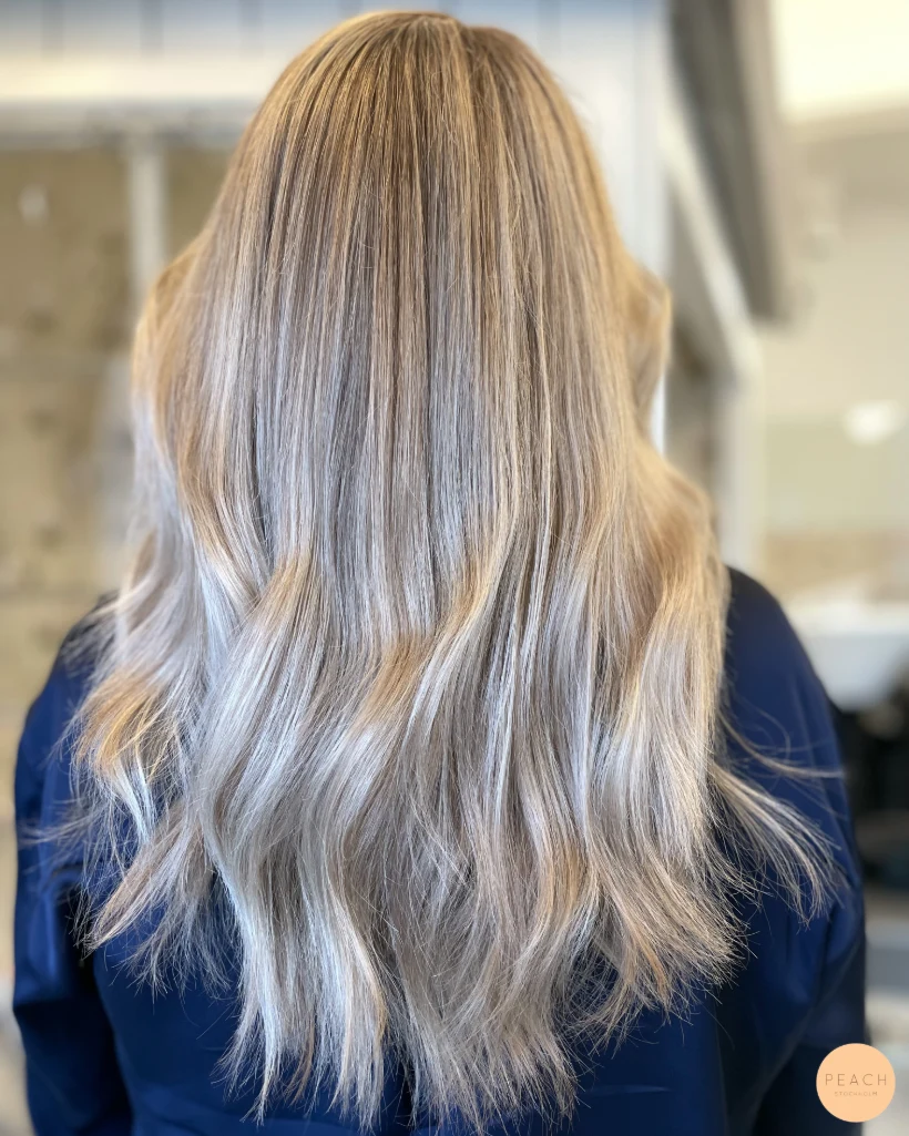 Blekta slingor med olaplex