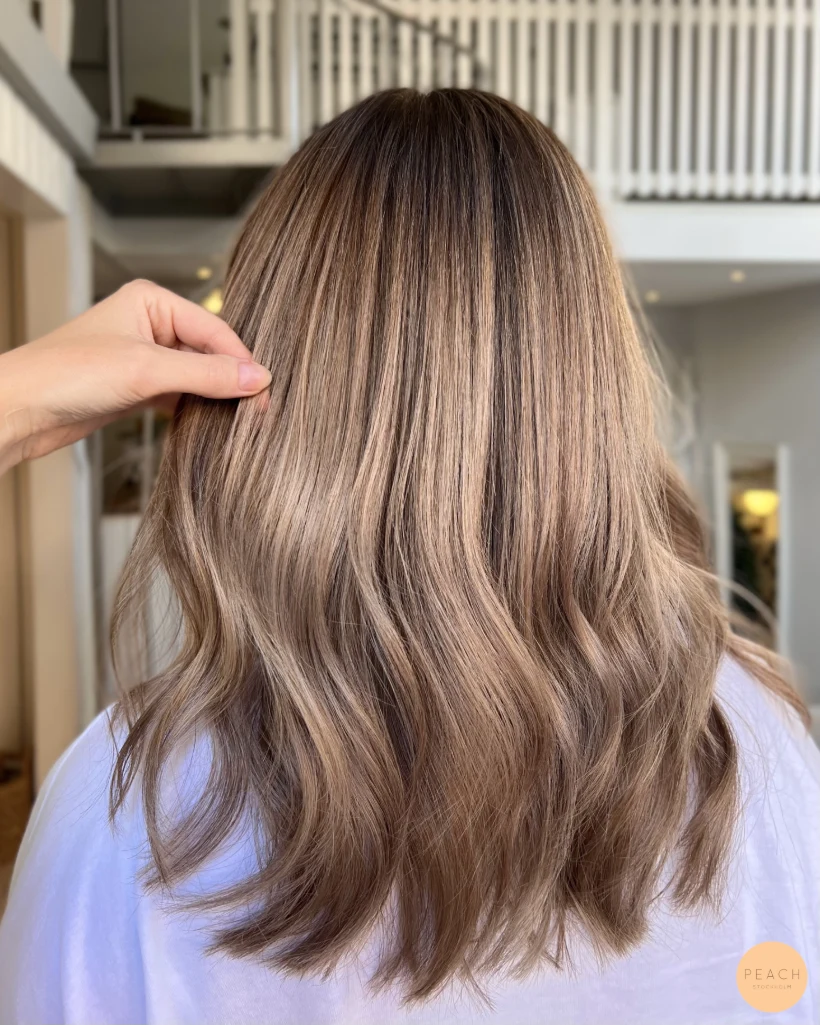 Naturlig beige blond efter Hairtalk