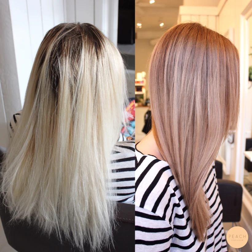 Havreblond med mjuk gråhårsövergång