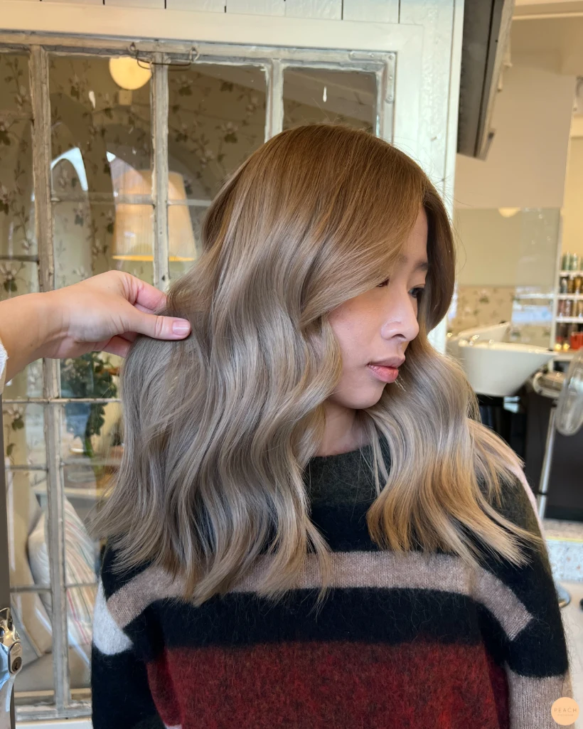 Cool bronde hair color✨🤎