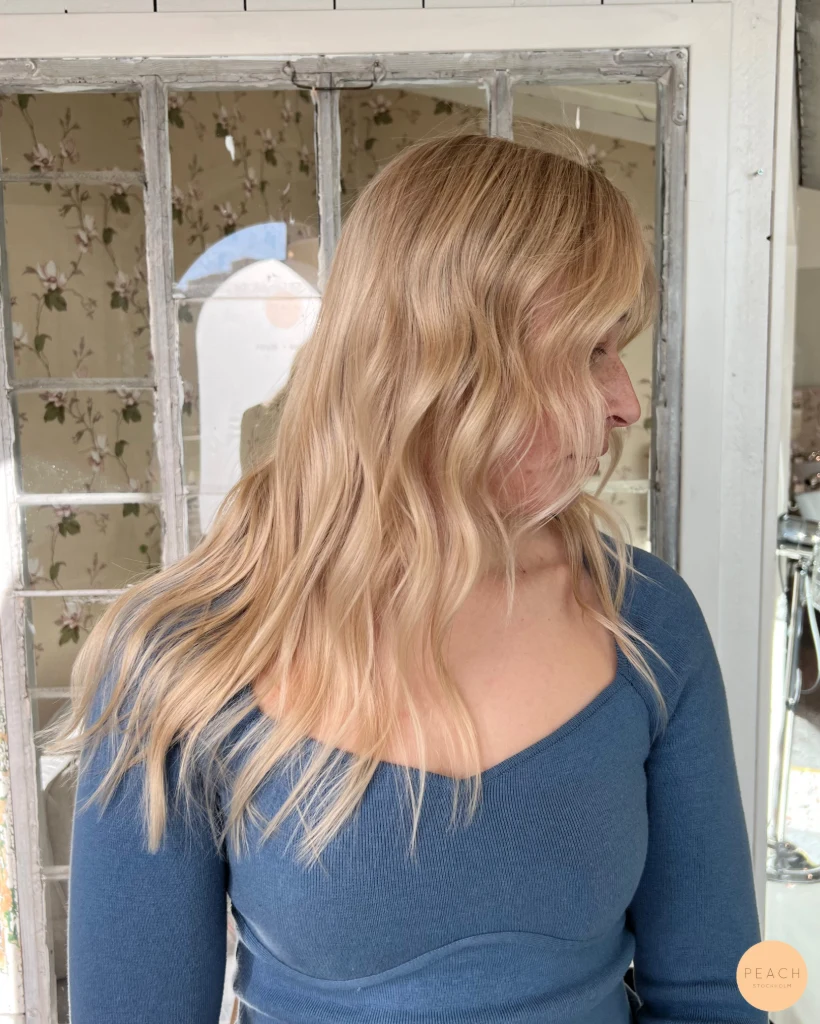 Creamy golden blonde hair✨🌸