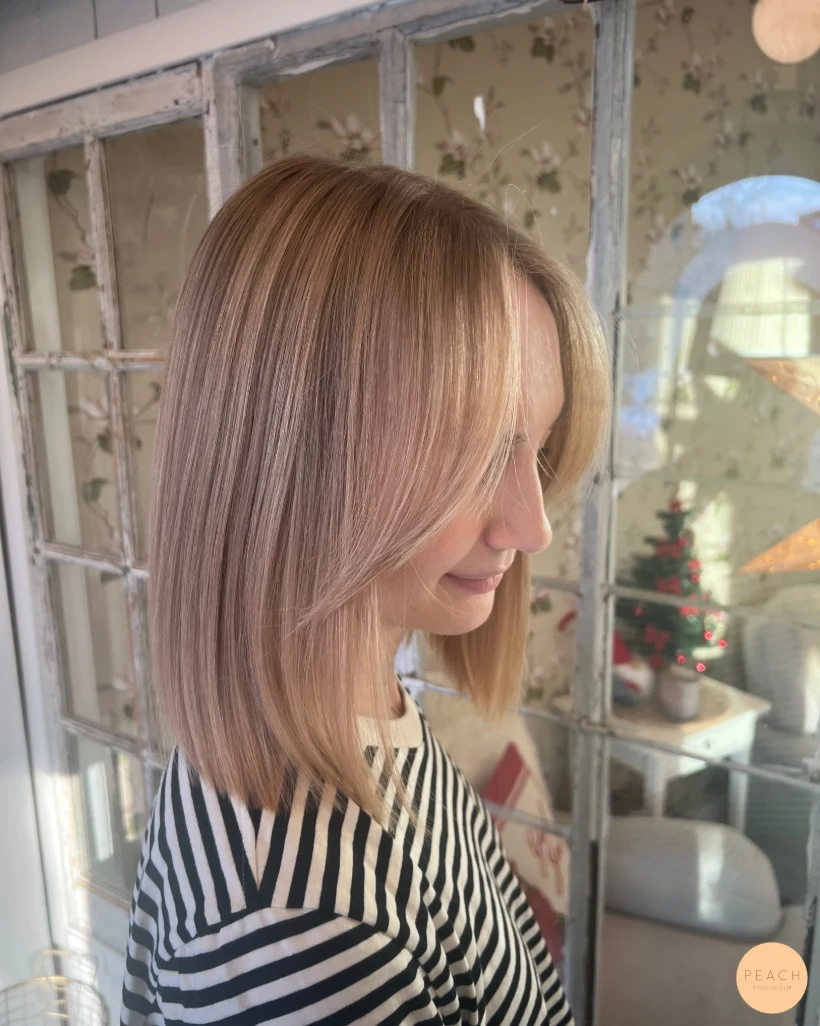 Soft cream beige balayage 🤍🍑