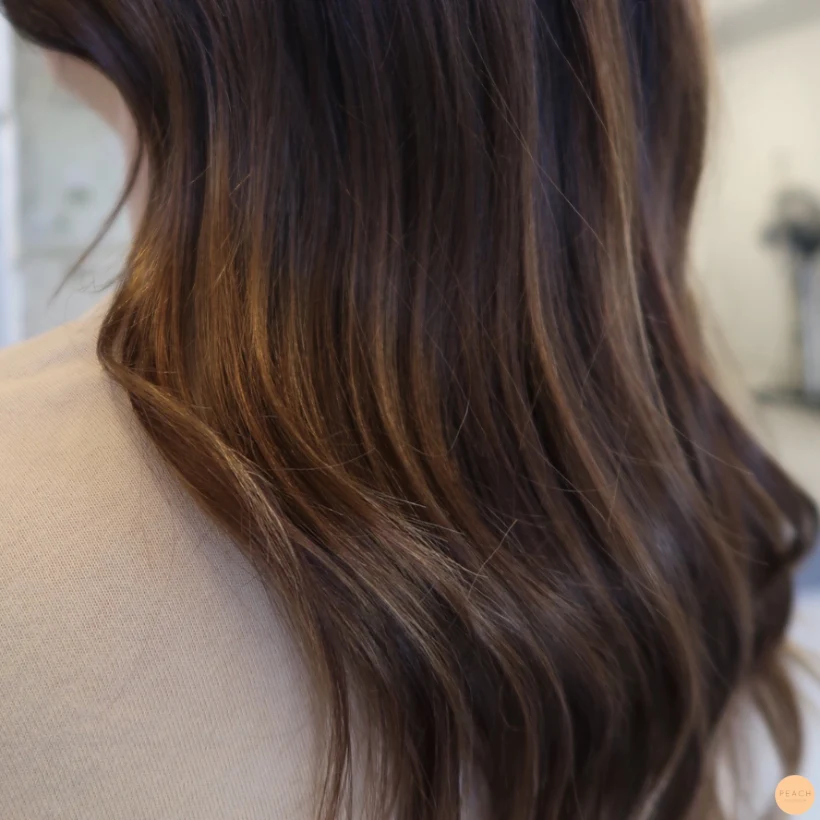 Varm balayage med slingor