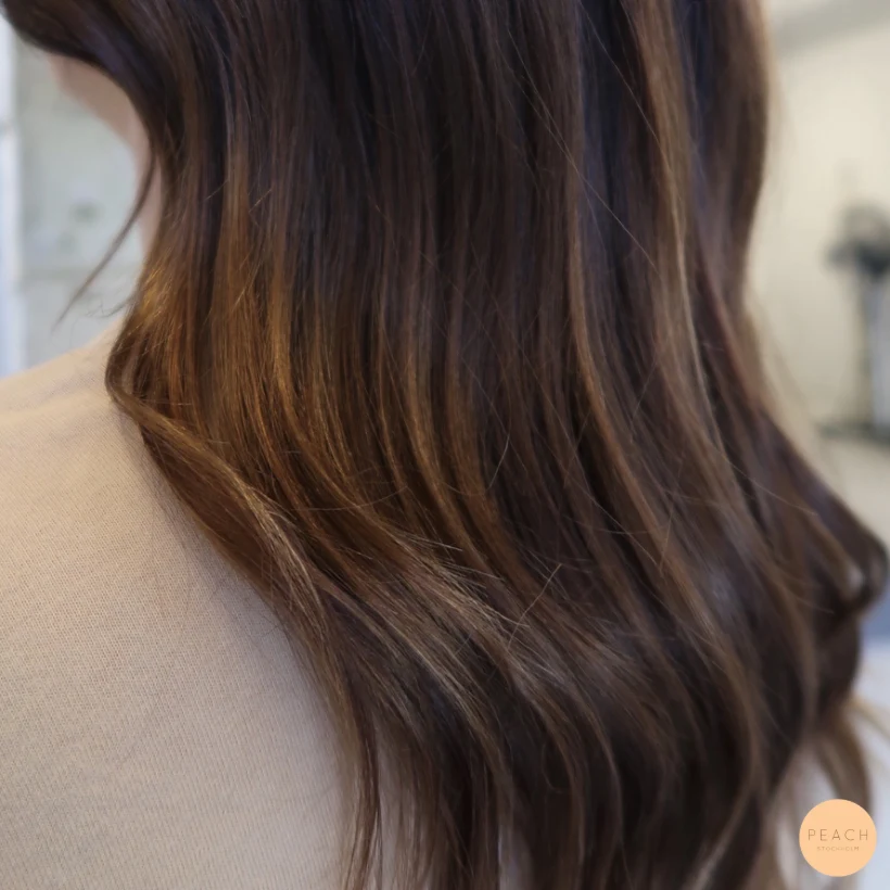 Varm balayage med slingor