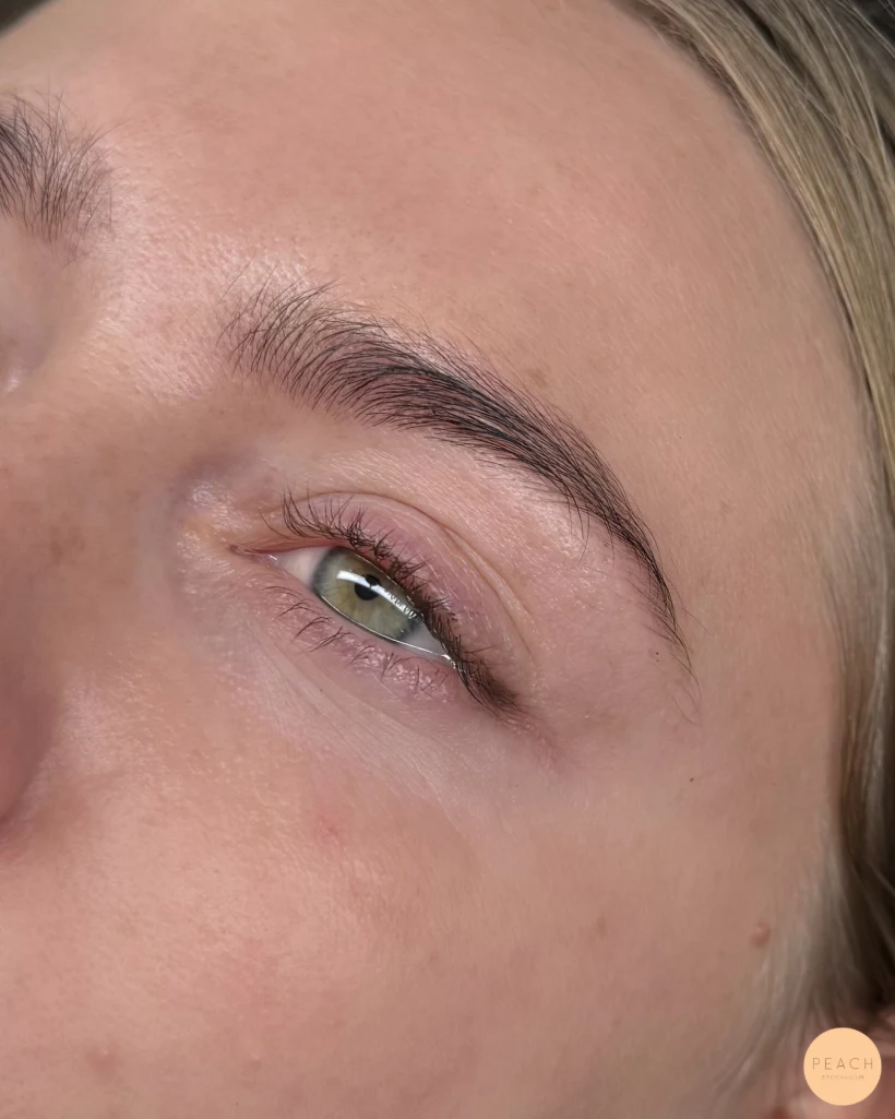 Lashlift före efter – salongsresultat av Amanda Da Silva, 21 januari 2025