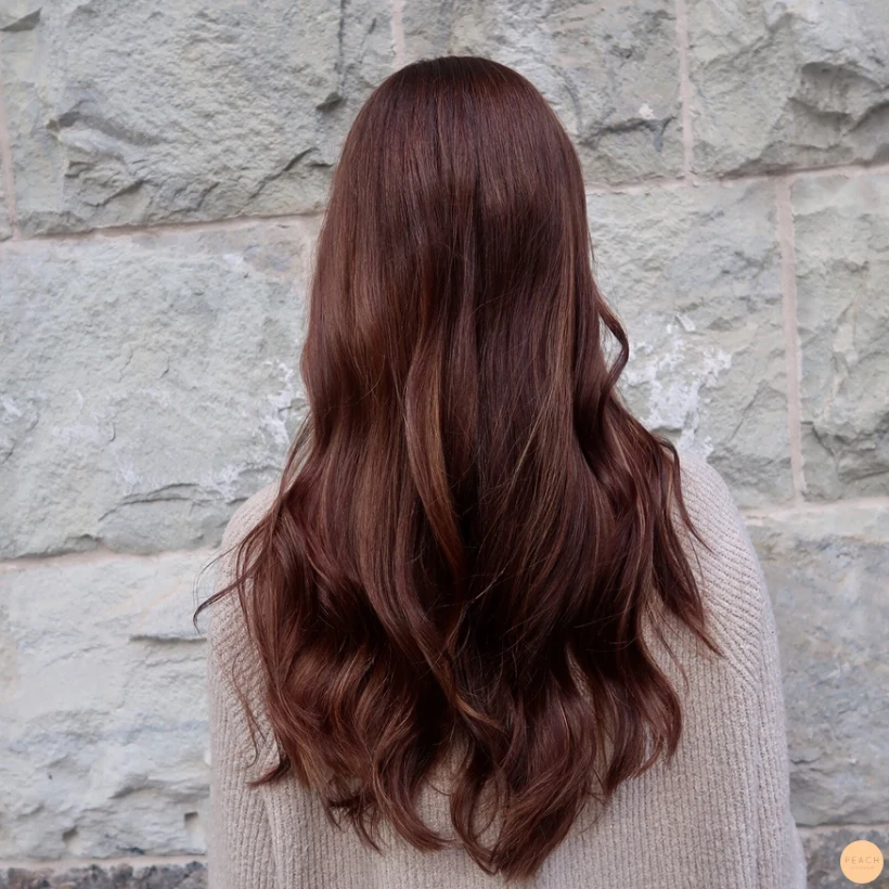 Klipp & färgförändring på långt hår - Brun Balayage