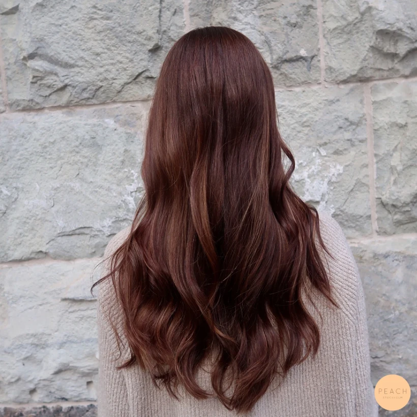 Klipp & färgförändring på långt hår - Brun Balayage