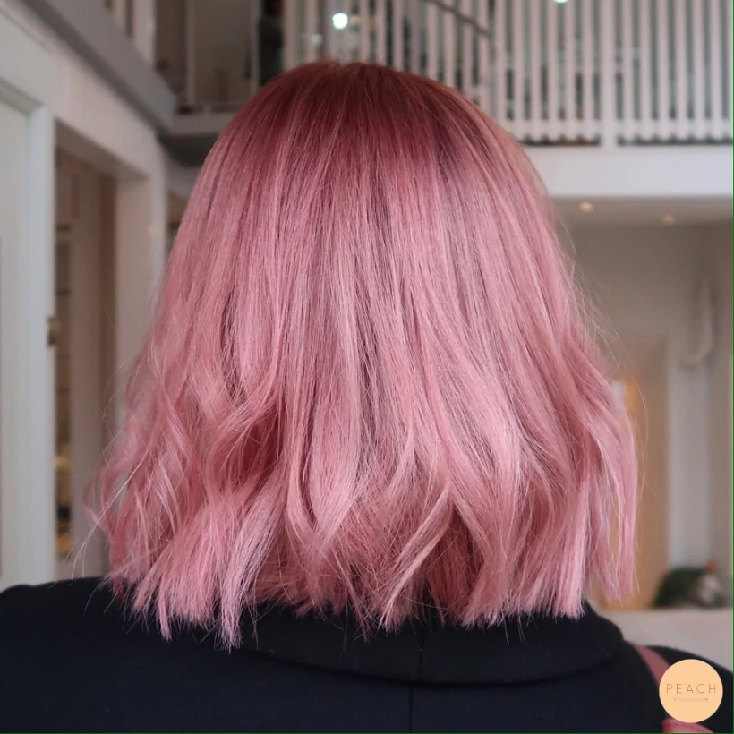Vintage Blush Pink Blonde