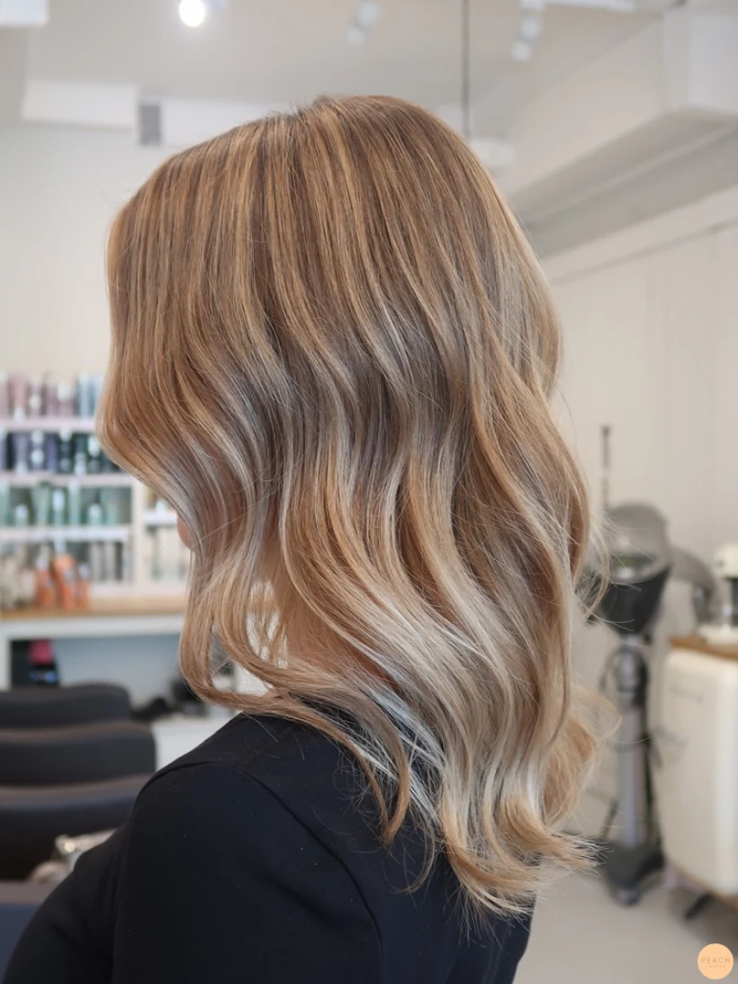 Naturliga blonda slingor