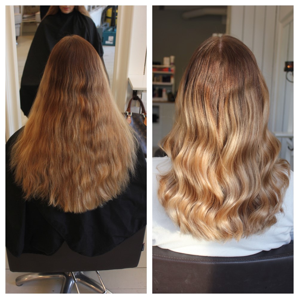 Blond ombre med beige toner