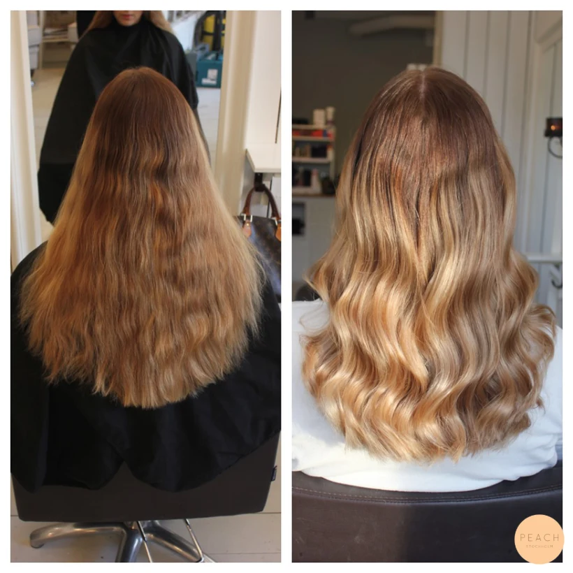 Blond ombre med beige toner