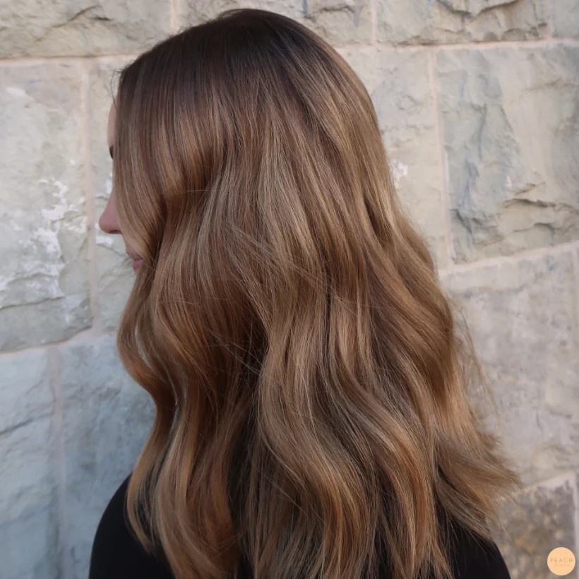 Caramel swirl hair color
