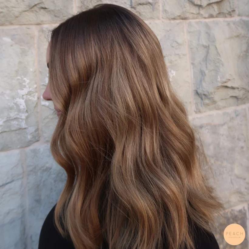 Caramel swirl hair color