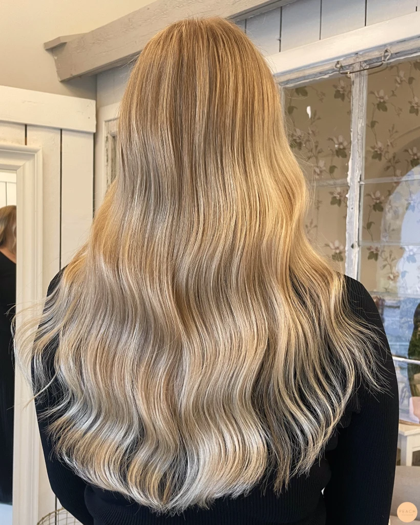 Light golden hair colour