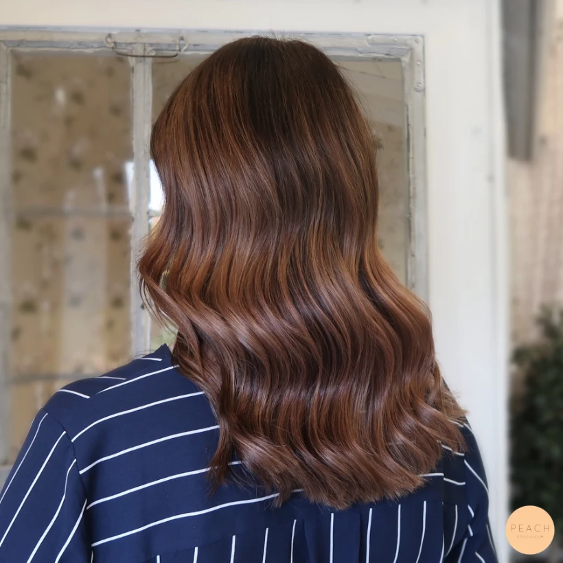 Peach balayage