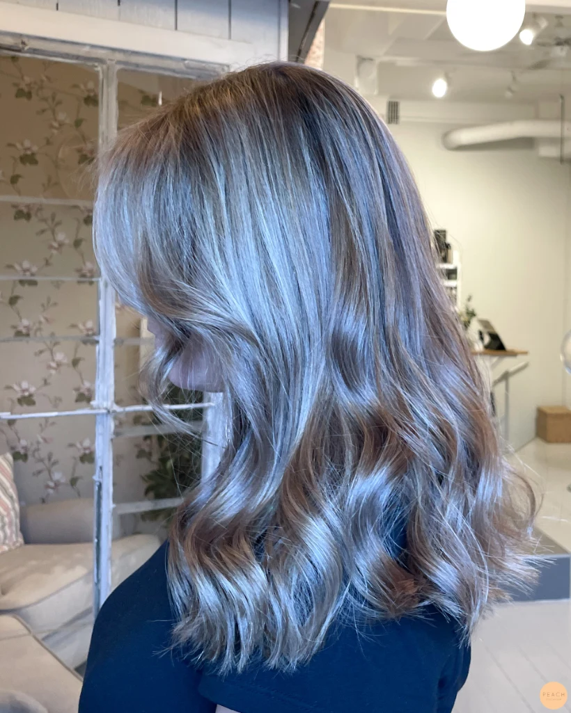 Balayage kall blond