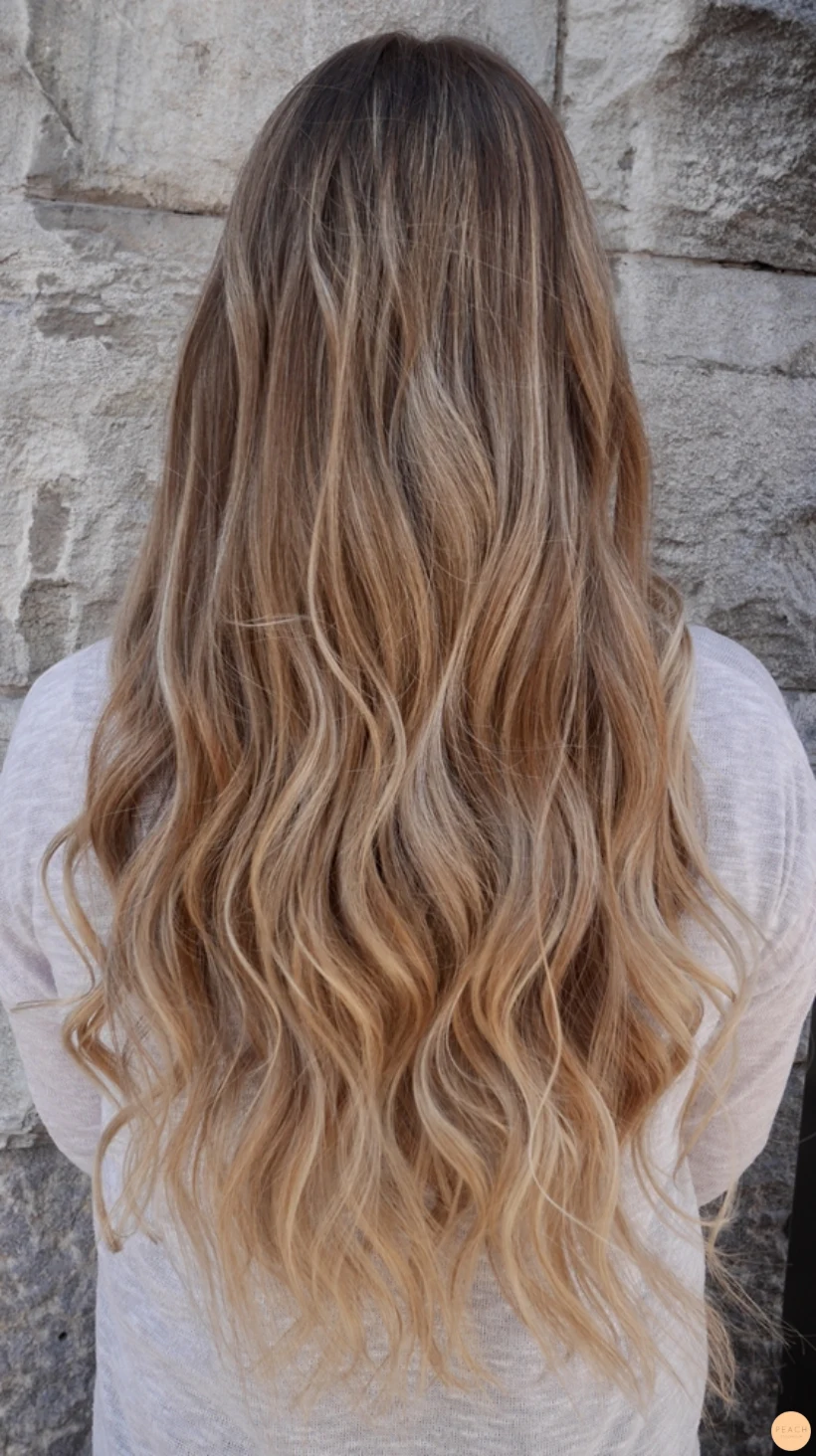 Beige blont hår