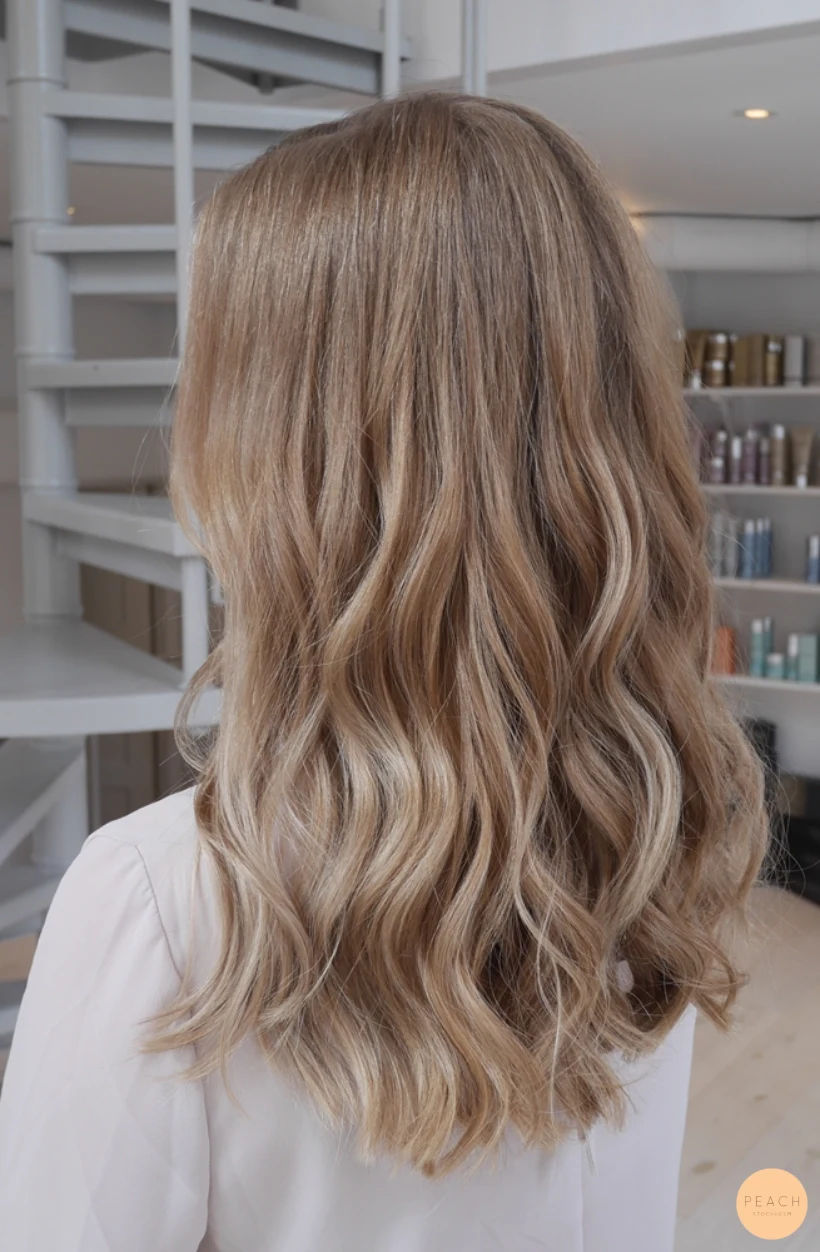 Från ljusblond till mörkblond med skiftningar