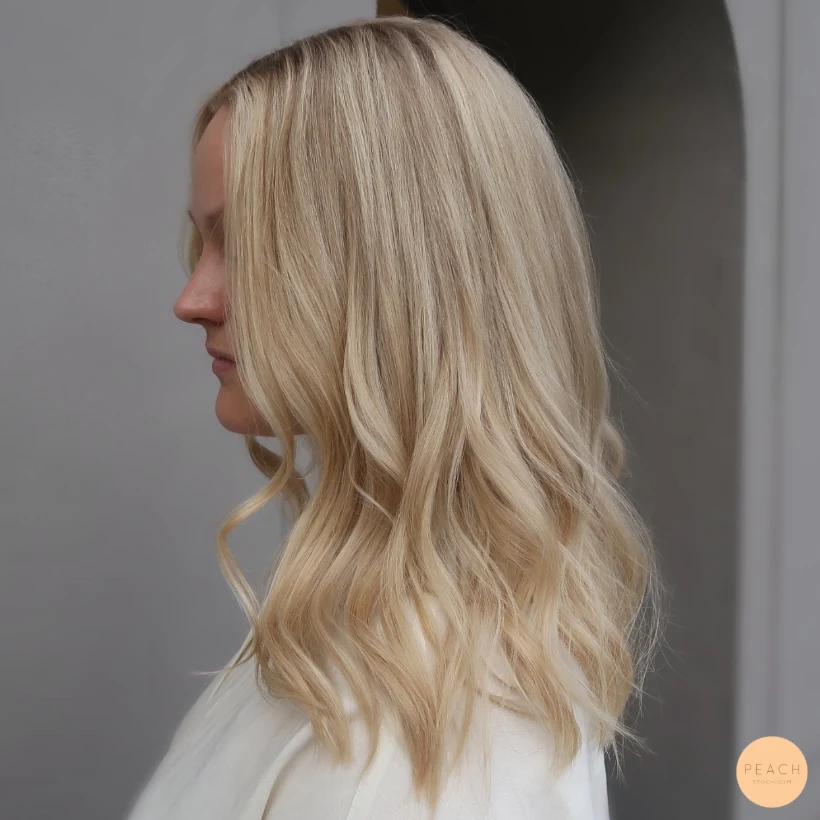 Blonde hair with highlights