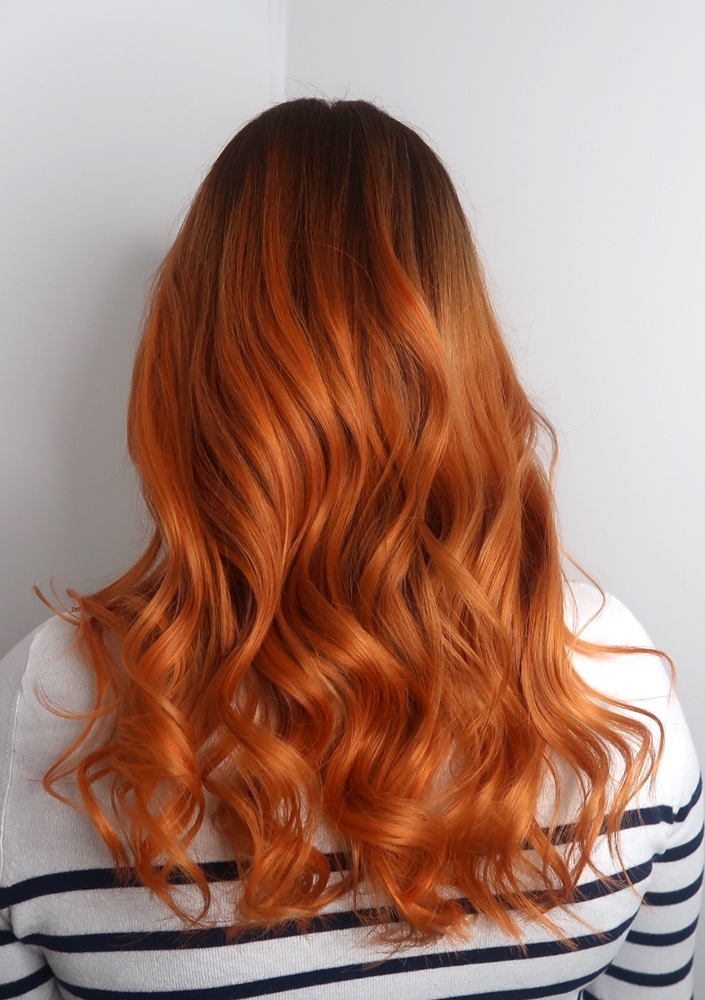 Orange hair color