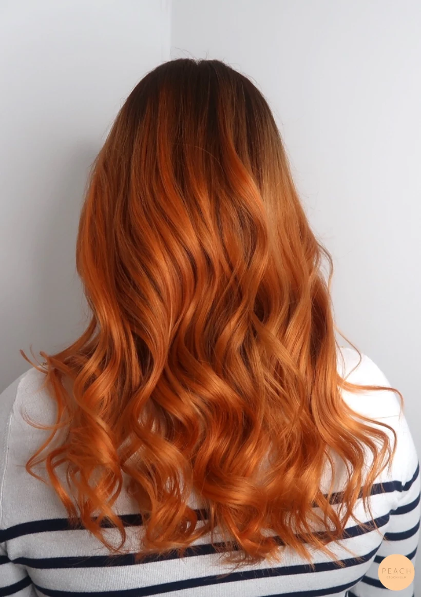 Orange hair color