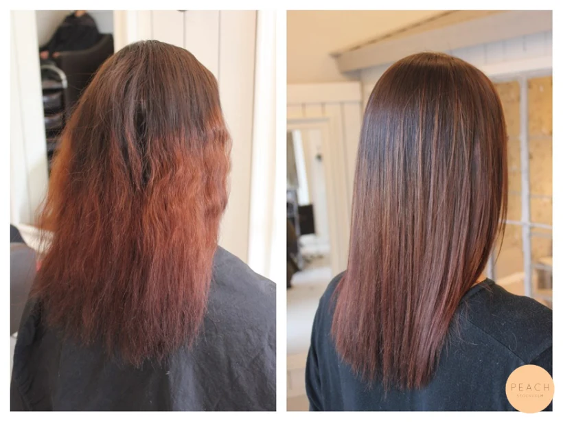 Från hemmablekt till ljusbrun hårfärg med Olaplex