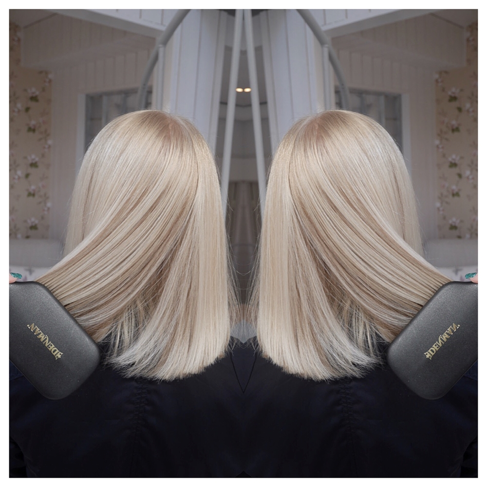 Is blond hårfärg med ljusa slingor