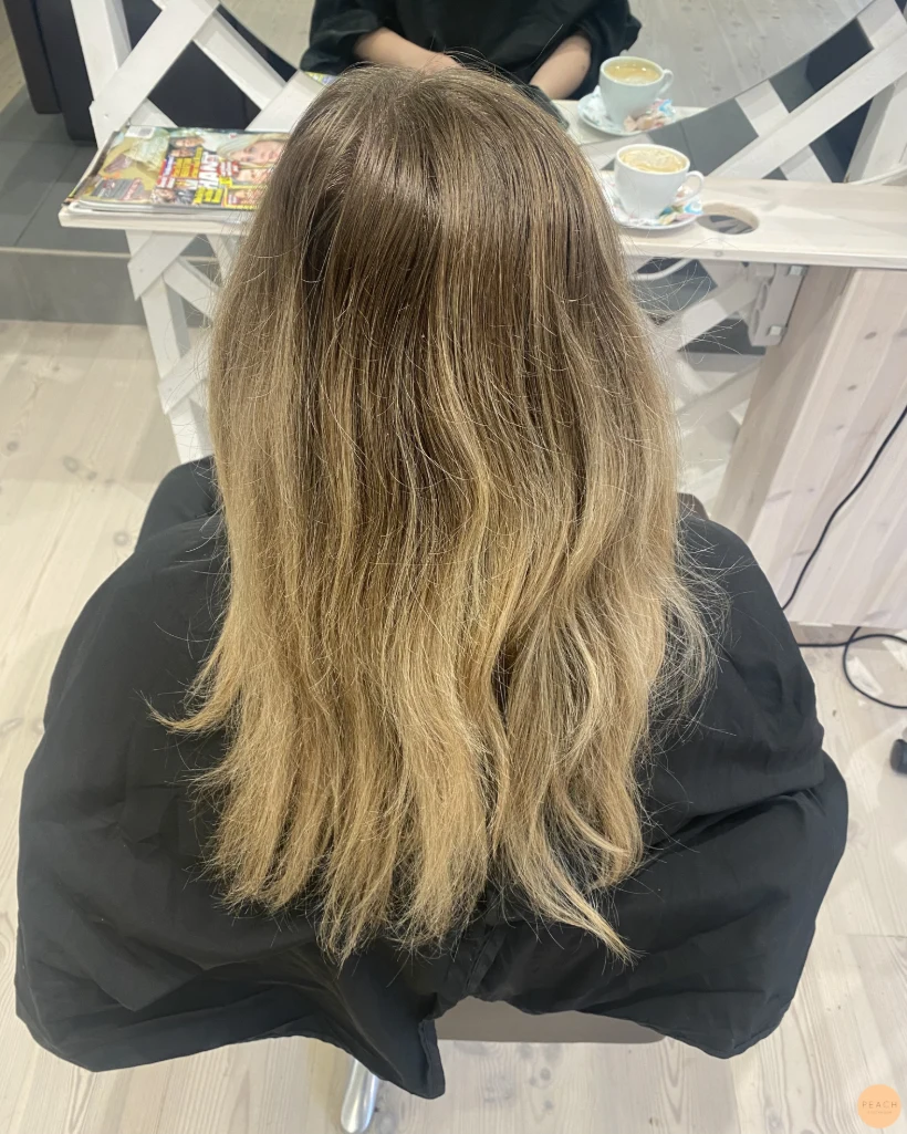 Champagne copper hair
