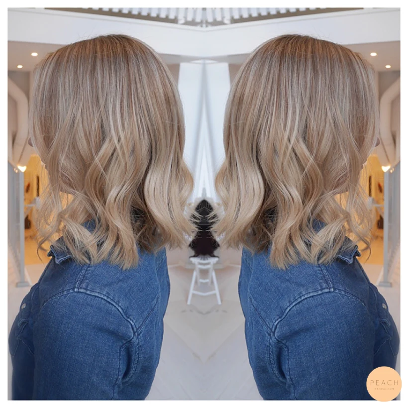 Highlights och lowlights med ljusa slingor