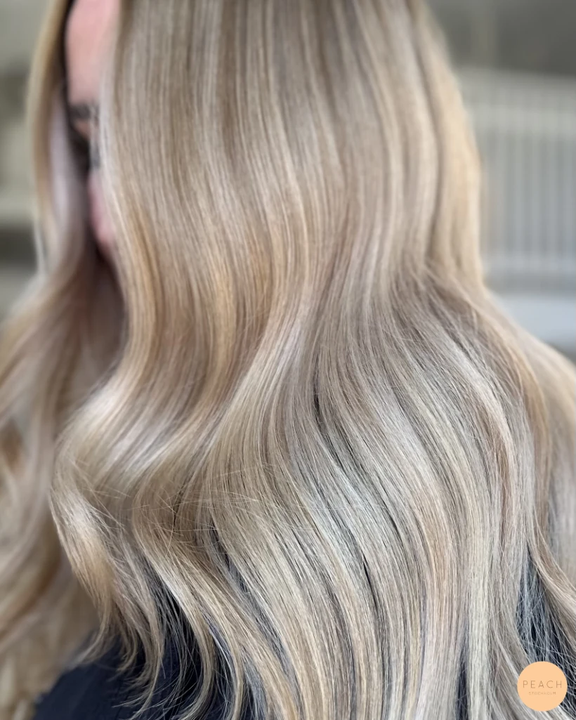 Sommar blond hårfärg / slingor