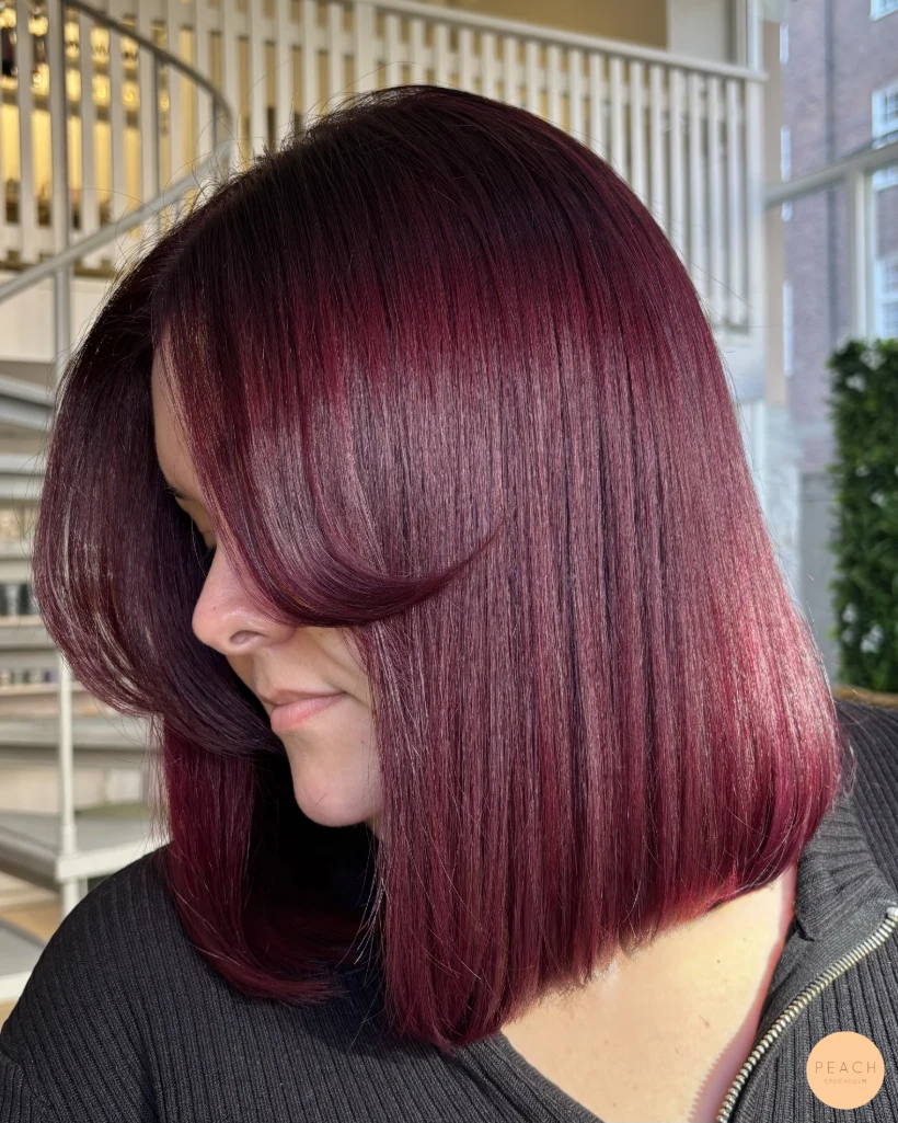 Dark Cherry Purple Hair