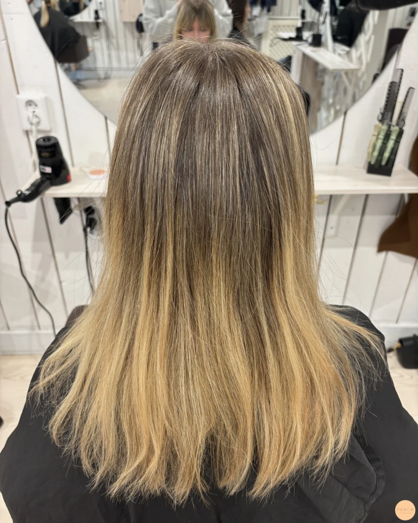 Beige blond hårfärg