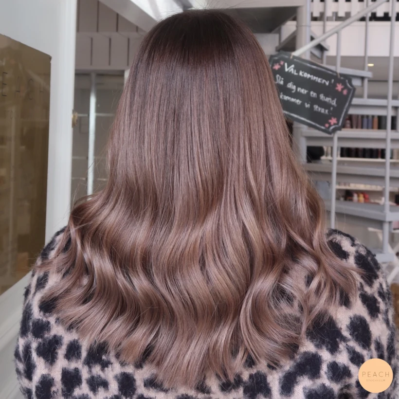 Brown soft balayage