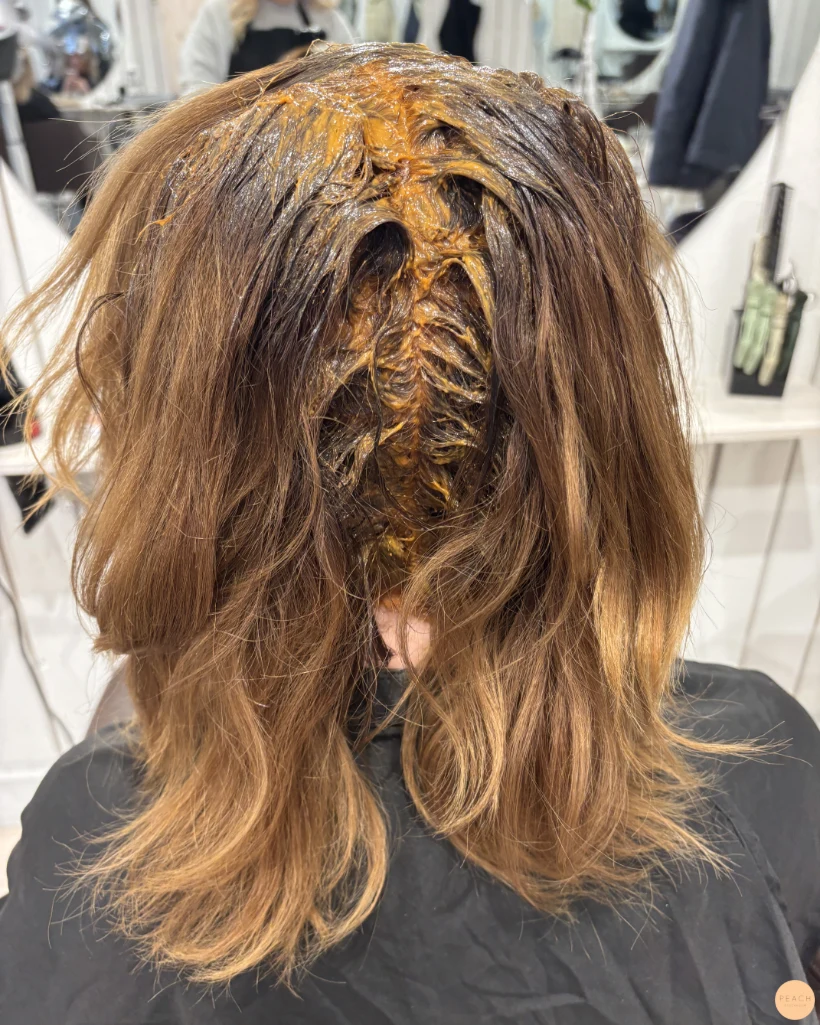 Copper red hair extensions