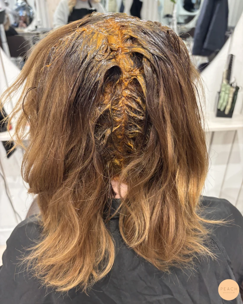 Copper red hair extensions