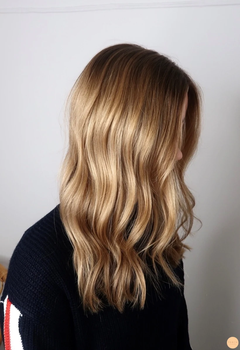 Varm blond hårfärg