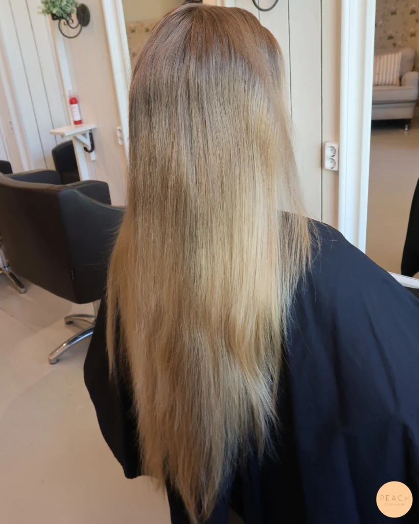 Balayage blonde highlights and lowlights